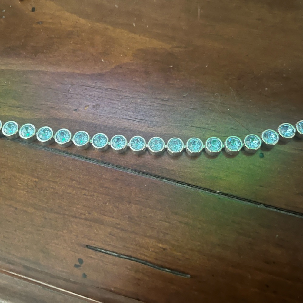 Touchstone Crystal Ice Bracelet- light blue stones - used as sample